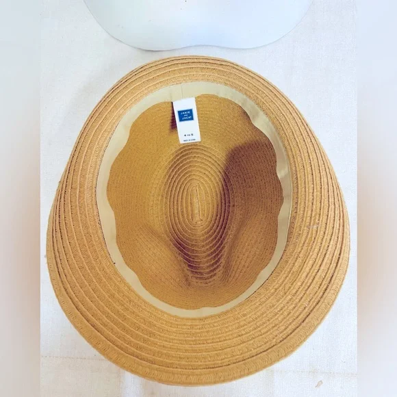 Janie and Jack Straw Fedora Hat size 4-5 ☀️spring summer - Picture 8 of 12